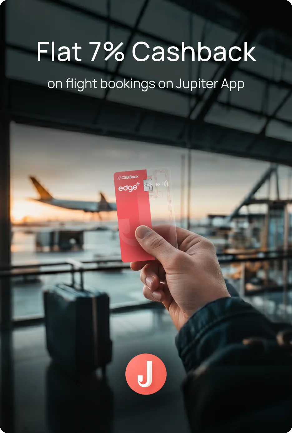 7% cashback on Jupiter Flights