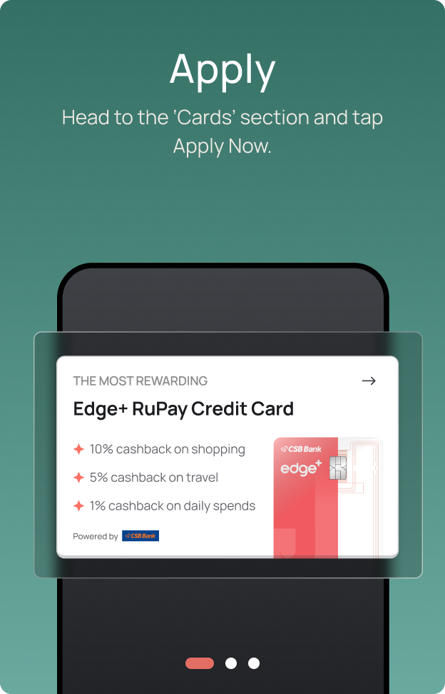 Apply for credit card