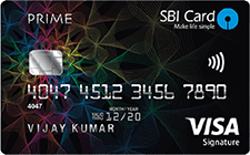 sbi card prime