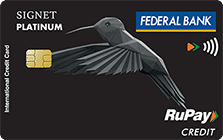 Federal Bank RuPay Signet Credit Card