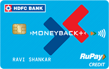 HDFC MoneyBack+ RuPay Credit Card