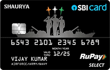 SBI Shaurya RuPay Select Card