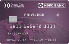 HDFC Bank Diners Club Privilege Credit Card