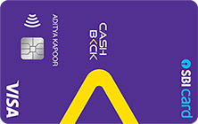 cashback sbi card