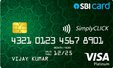 sbi simply click card