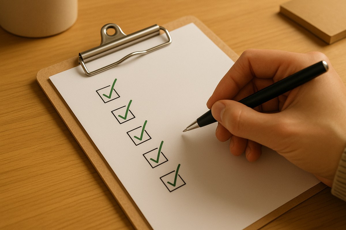 Hand ticking green checkmarks — the smart ITR filing checklist