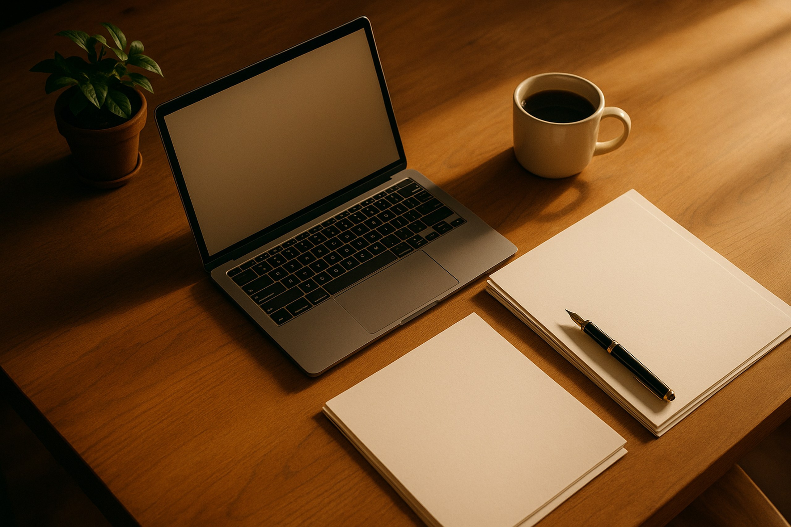 Calm, organised desk representing well-timed ITR filing for AY 2026-27