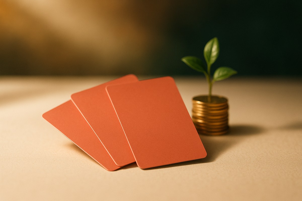 Credit cards and coins — keeping an old card open helps your credit utilisation