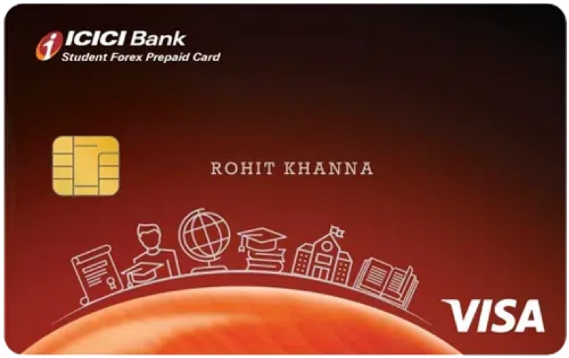 ICICI Bank Student Forex Prepaid Card
