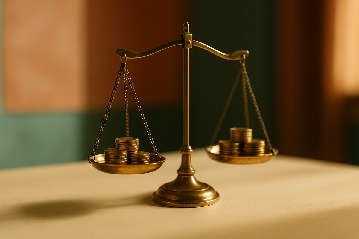 Balance scale — the Section 87A rebate offsets your tax to zero