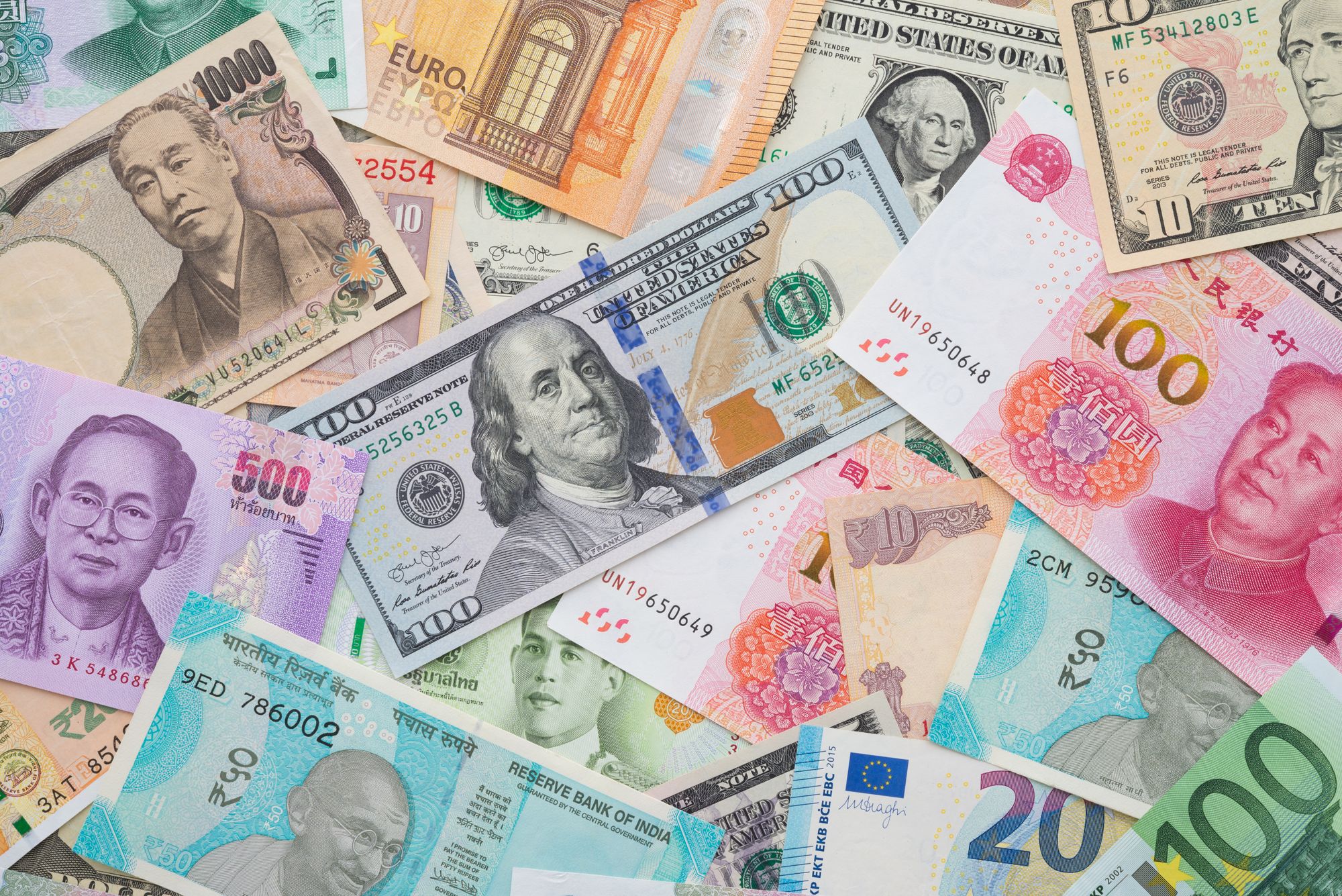 currencies from different countries